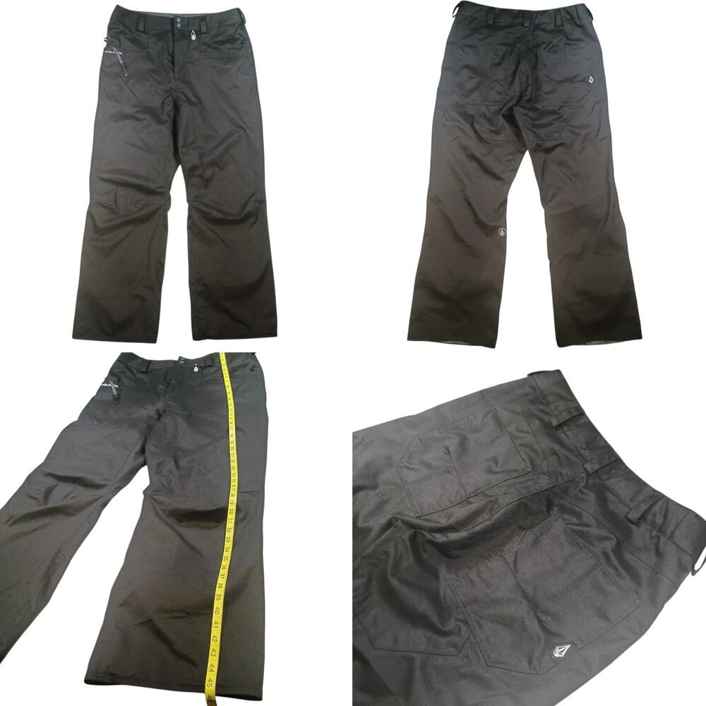 Y2K Volcom Pat Moore Snowboard Pants Men XL Carbon Black 8000mm ERGO Waterproof